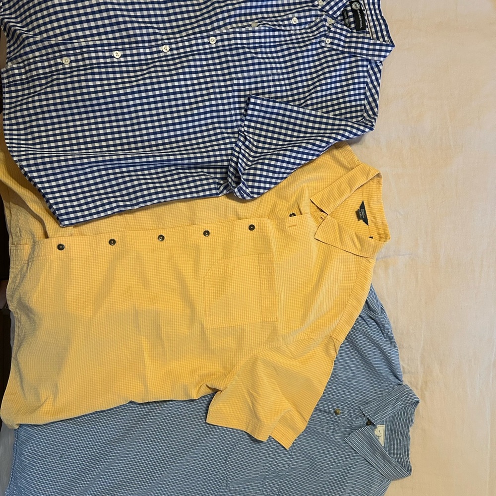 Blue and Yellow Checkered Shirts